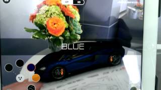 The augmented reality app for the McLaren 570S