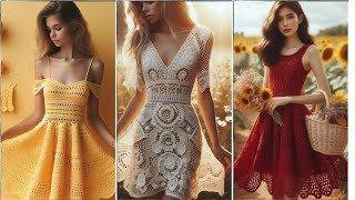 Beautiful crochet dresses.,#artificialintelligence#sorts#crochet #keşfetedüş#knitting#moda#fashion