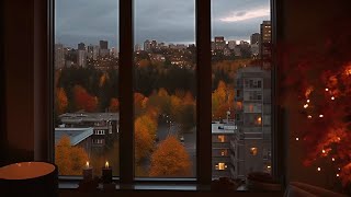 A Cozy Rainy Autumn Evening In Your Seattle Nook🍂 Fall Autumn Ambience With Calming Rain Sounds