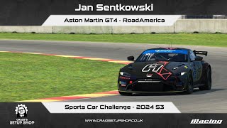 iRacing - 24S3 - Aston Martin GT4 - Sports Car Challenge - Road America - Jan