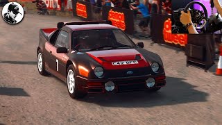 Dirt Rally 2.0 Ford RS200 Steering Wheel Rally at Germany's Verbundsring Gameplay