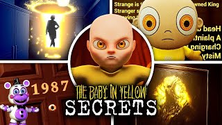 The Baby in Yellow: Dark Whispers - ALL Secrets and Easter Eggs (Showcase)