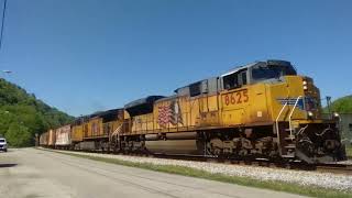 Union Pacific Power Leads A CSX Military Train