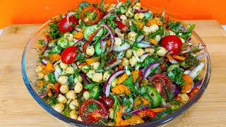 Chickpeas Salad Recipe - Quick and Easy Guide for Delicious Homemade Salads | سلاته نخود نرم و لذیذ