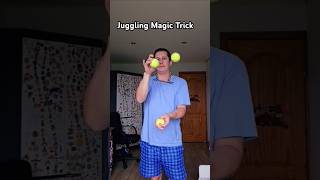 Magic Trick with 3 Tennis Ball Juggling #skills #shorts #fyp