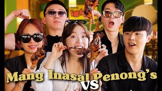 Koreans Try Filipino Chicken INASAL in Davao! 🇵🇭 (Penong's..?)