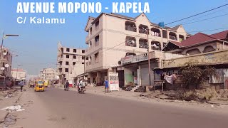 Les artères de Kinshasa | Avenue MOPONO vers KAPELA | Commune de Kalamu | Kinshasa - RDC