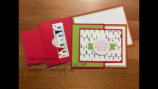 Last Minute Ideas!! Gift Card Holder Stamping Tutorial Technique Tuesday