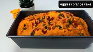 ❤Vegan Cake,No milk,No egg,No curd/yogurt/orange sponge cake / adiras kitchen / asmr cooking