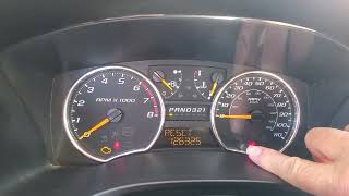 How to reset oil maintenance light on a 2011 Chevy Colorado