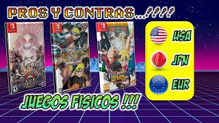 Ventajas y Desventajas de juegos fisicos de nintendo switch #juegosnintendoswitch #jpn #europe #usa