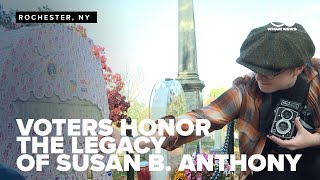 Voters honor Susan B. Anthony's legacy during historic presidential race