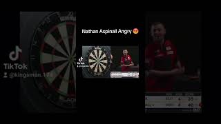 Nathan Aspinall Rages After MISS 😡 #music #180 #darts #angry #today #feed #feedshorts #shorts #short