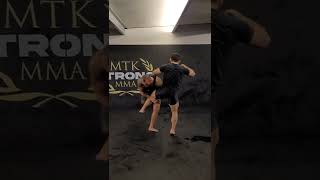 MMA takedown - head inside to outside single leg tutorial