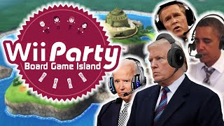 US Presidents Play Wii Party Boardgame Island