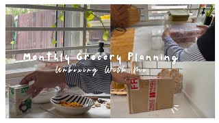 Monthly Grocery Planning • Kari Sotong Simple | Unboxing With Me 📦