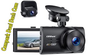 Dash Cam Native 4K&1080P Front and Rear Car Camera