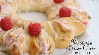 Raspberry Cream Cheese Crescent Rings -  Butter With A Side of Bread