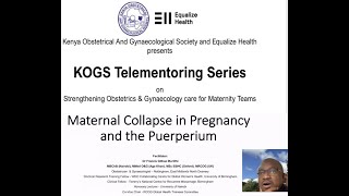 MATERNAL COLLAPSE IN PREGNANCY AND THE PUERPERIUM BY DR FRANCIS GITHAE MURIITHI