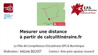 Mesurer une distance via calculitinéraire.fr_CLMO