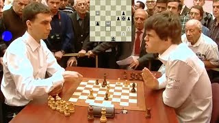 TRAP QUEEN AND SHOCKING TERRIBLE BLUNDER!!! Magnus Carlsen Vs Boris Savchenko - Blitz Chess 2010