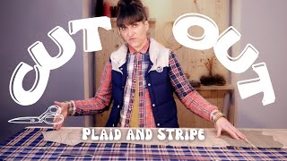 CUT IT OUT ⭐️Part 2 ⭐️Cutting Plaid and Stripe Fabric with a Pattern Like a Pro