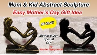 Mother's day gift idea/sculpture/Sculpture without clay/best out of waste/art and craft