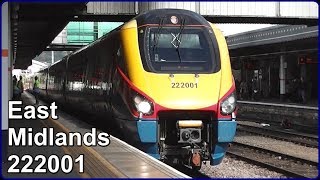 East Midlands Class 222 Meridian Train 222001 - Sheffield Station, England