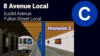 Hmmsim 2 New York City Subway: Operating Euclid Avenue Bound R44 (C) 8 Avenue/Fulton St Local Train