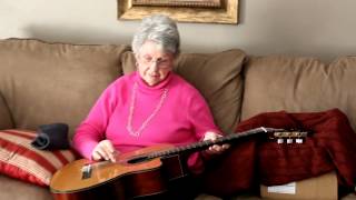 GRANDMOTHER JAMS ON OLD GUITAR