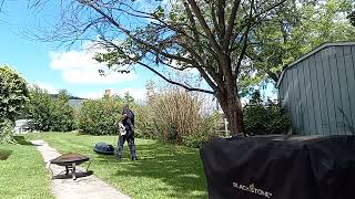 Blue Collar Strength Building: One Handed Sled Pull Using A Towel For Grip Strength & 150 LB Sled.