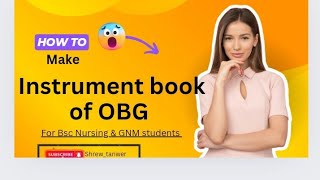 OBG instruments book # Bsc Nursing & GNM students 😊