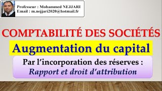 Comptabilité des sociétés: comprendre le rapport et le droit d'attribution_ augmentation du capital