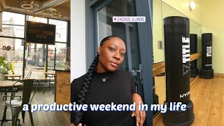 WEEKEND VLOG: sip & paint, boxing class + getting my life together