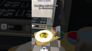 Cooking animations in Bloxburg: #roblox