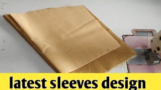 Latest sleeves design गोल्डन ब्लाउज स्लीव डिझाइन