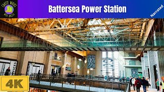 London 4K walk: Inside Battersea Power Station - narrated walk starting from the new tube station