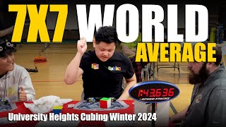 WR [1:41.78] 7x7 Rubik's World Record Avg