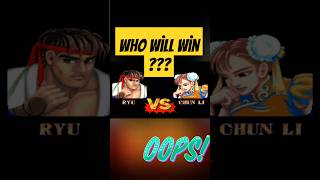 ryu vs chun li    ,    chun li is very fast    street fighter 2