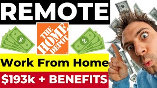 Home Depot - $193k - Benefits - Earn Money Online - REMOTE JOB - Work From Home - Job Opening