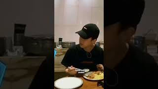 BTS having indian food "paneer , nan , butter chicken " #bts