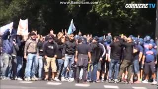 Lazio & Wisła corteo to the Stadio Olimpico 25.05.2015