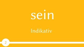 Verb - sein - Präsens, Präteritum, Perfekt - Konjugation (Verb 2)