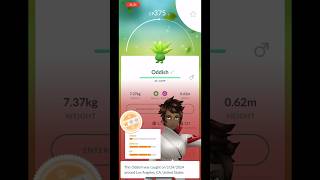 #shiny #catchoftheday #oddish #pokemongo #pogo #ytshorts #shinypokemon