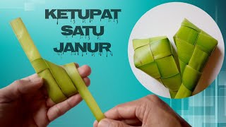 Tutorial Membuat Ketupat Menggunakan Satu Janur | Coconut Leaf