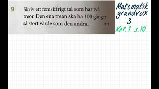 Matematik grundvux 3, kap. 1 uppg. 9