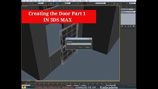 Create door in 3ds max  Part 1