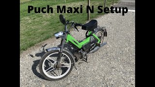 Puch Maxi N Tuning Setup// 65ccm Airsal