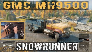 SnowRunner - GMC MH9500 Truck | Steering Wheel + Paddle Shifter Gameplay