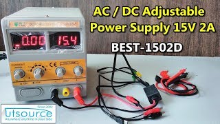 230v AC/DC 15v 2A Adjustable power supply- BEST-1502D-utsource.net